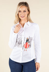 Valeria Graphic Blouse