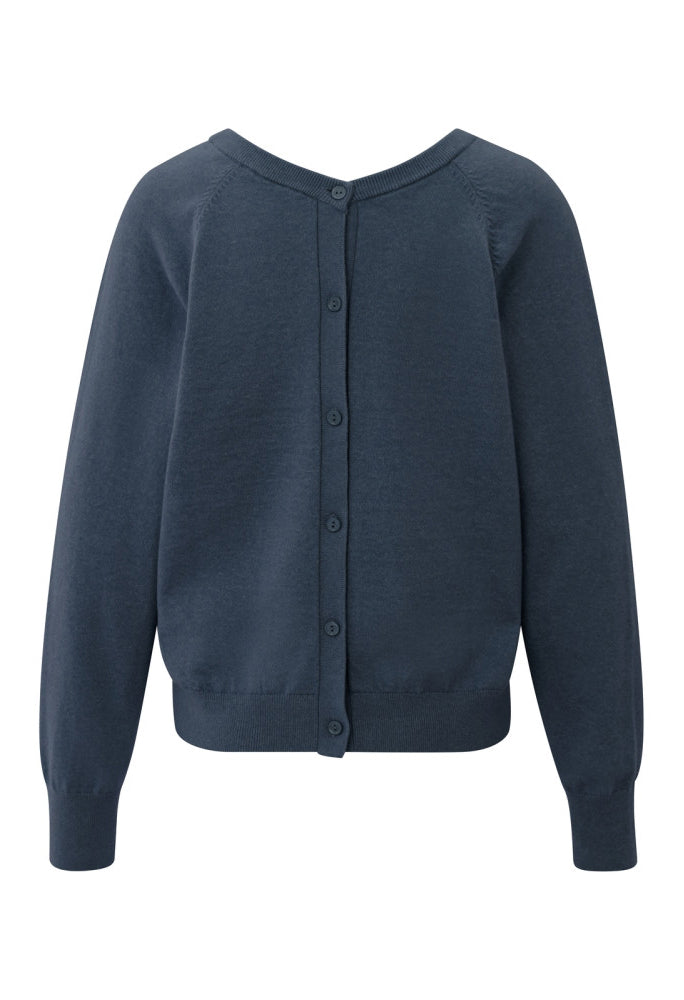 Double V-Neck Knit Sweater