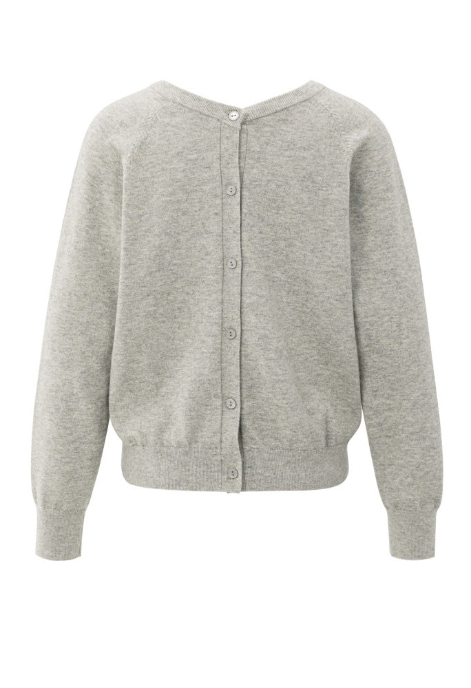 Double V-Neck Knit Sweater