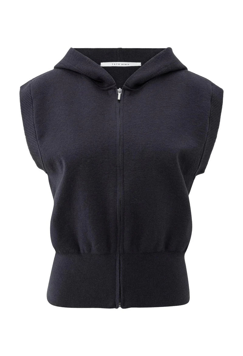 Sleeveless Zip-Up Hoodie
