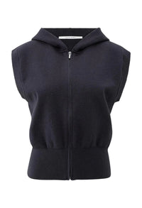 Sleeveless Zip-Up Hoodie
