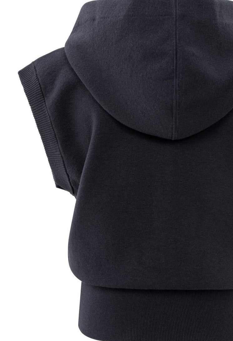 Sleeveless Zip-Up Hoodie