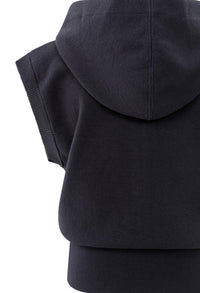 Sleeveless Zip-Up Hoodie