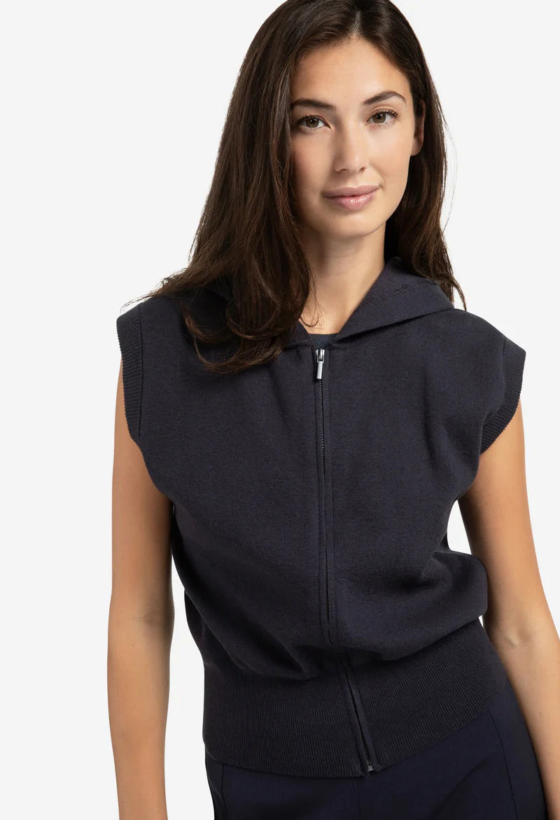 Sleeveless Zip-Up Hoodie