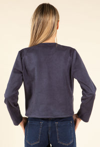 Short Faux Suede Jacket