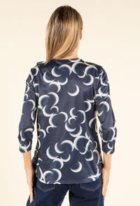 Frill Detail Half Zip Blouse