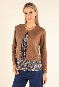 Faux Suede Jacket