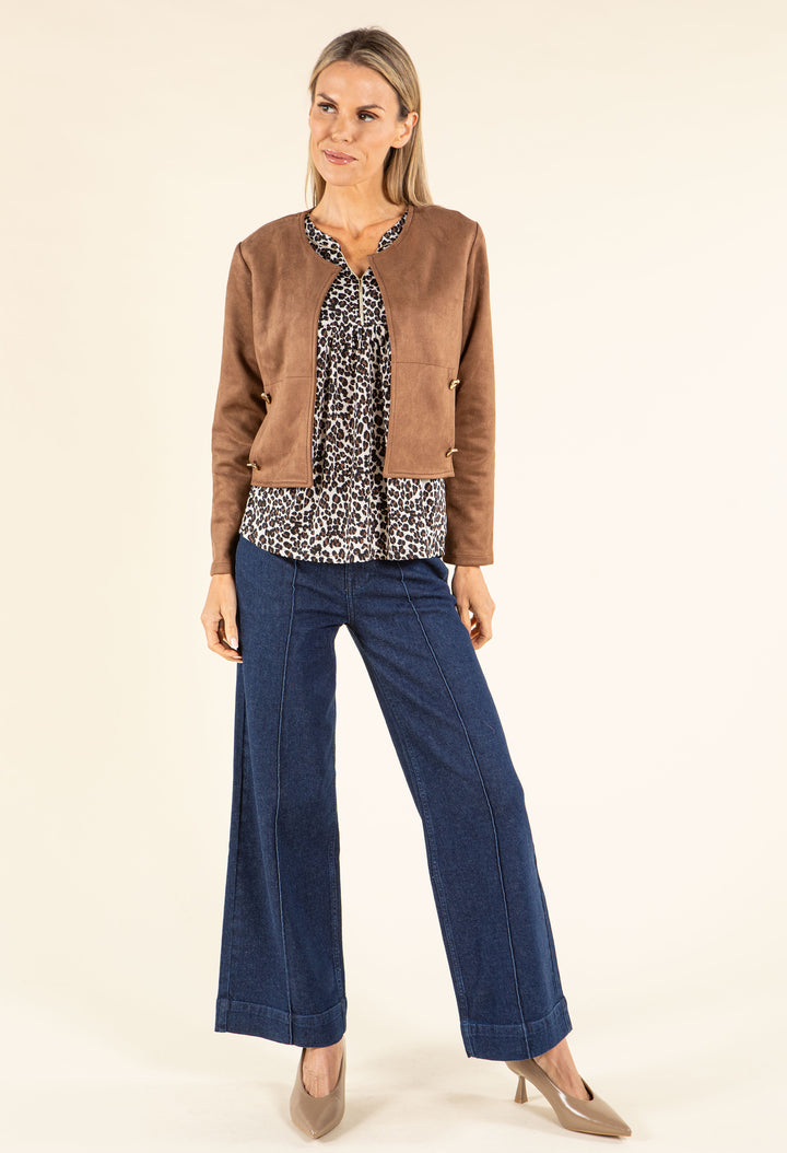 Faux Suede Jacket