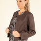 Faux Suede Jacket