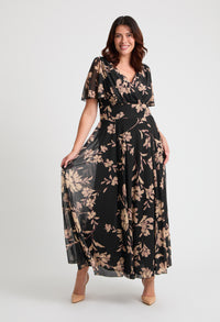 Isabelle Curve+ Float Sleeve Maxi Dress