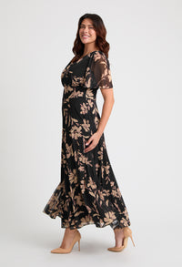 Isabelle Curve+ Float Sleeve Maxi Dress