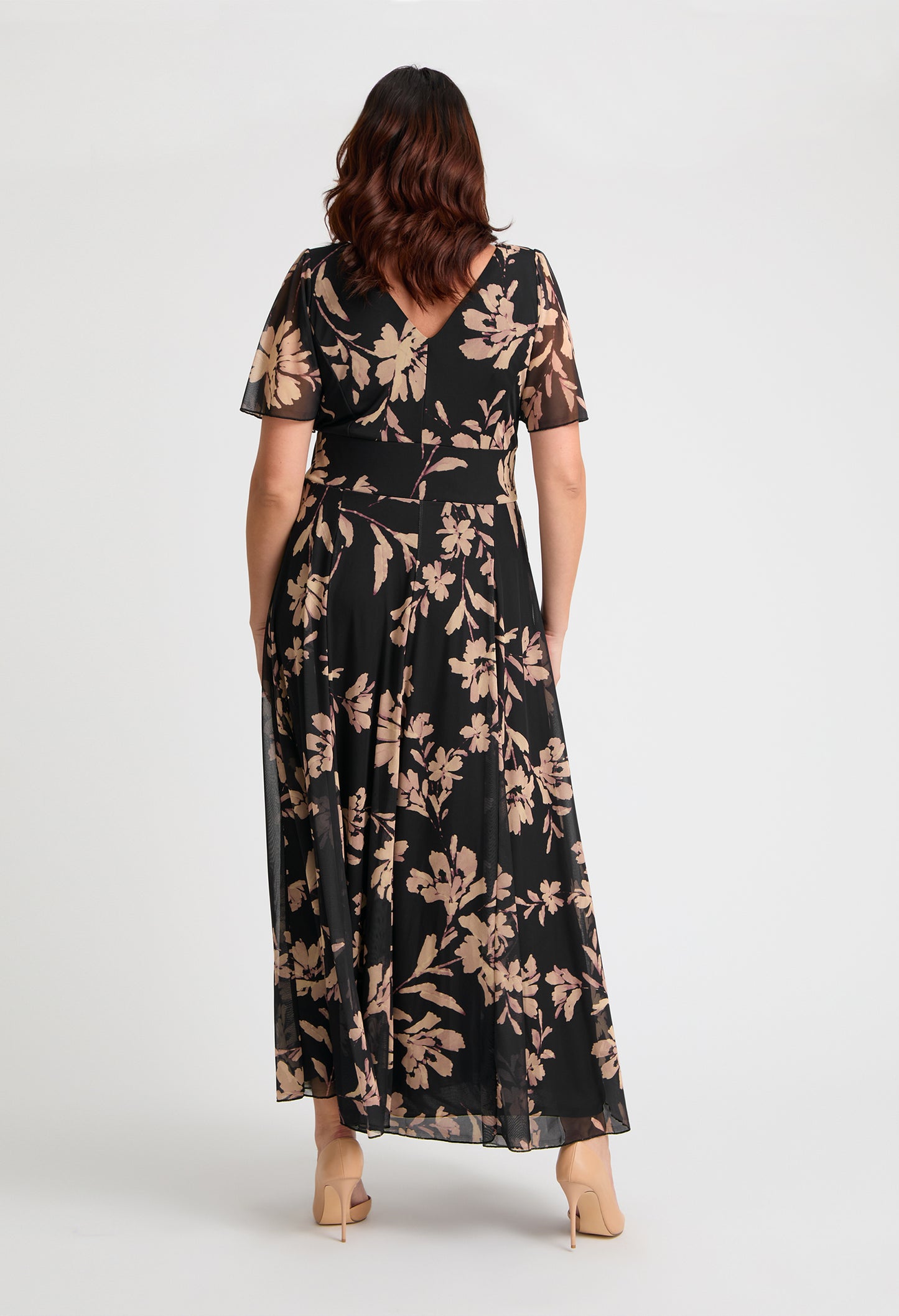 Isabelle Curve+ Float Sleeve Maxi Dress