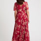 Isabelle Curve+ Float Sleeve Maxi Dress