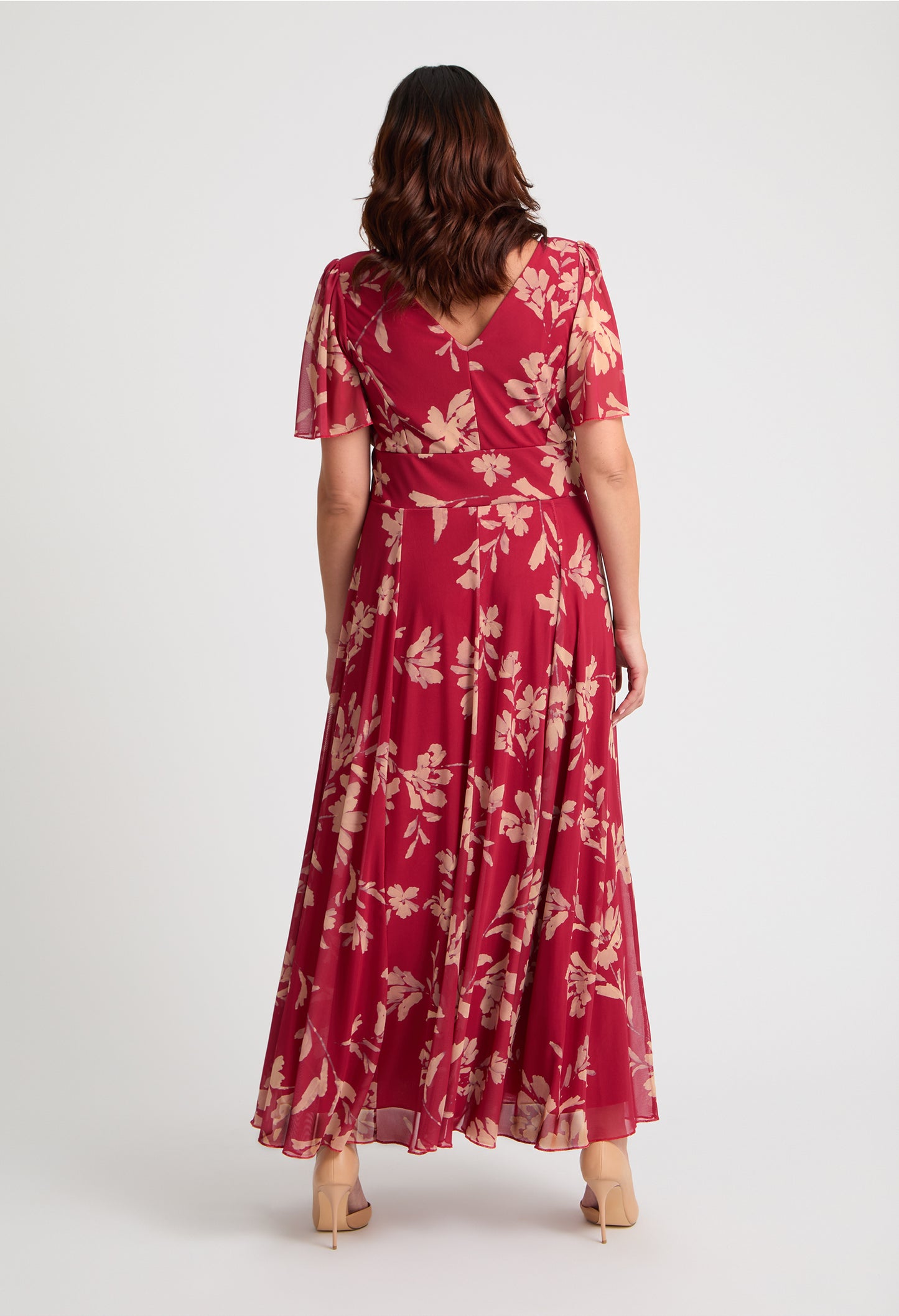 Isabelle Curve+ Float Sleeve Maxi Dress