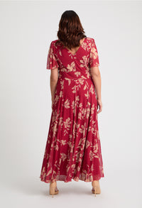 Isabelle Curve+ Float Sleeve Maxi Dress