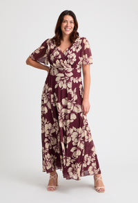 Isabelle Curve+ Float Sleeve Maxi Dress