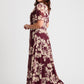 Isabelle Curve+ Float Sleeve Maxi Dress