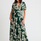 Isabelle Curve+ Float Sleeve Maxi Dress