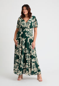 Isabelle Curve+ Float Sleeve Maxi Dress