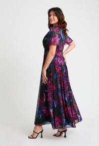 Isabelle Curve+ Float Sleeve Maxi Dress