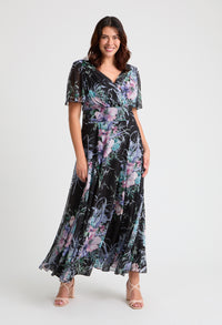 Isabelle Curve+ Float Sleeve Maxi Dress