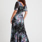 Isabelle Curve+ Float Sleeve Maxi Dress