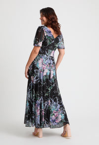 Isabelle Curve+ Float Sleeve Maxi Dress