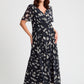 Isabelle Curve+ Float Sleeve Maxi Dress