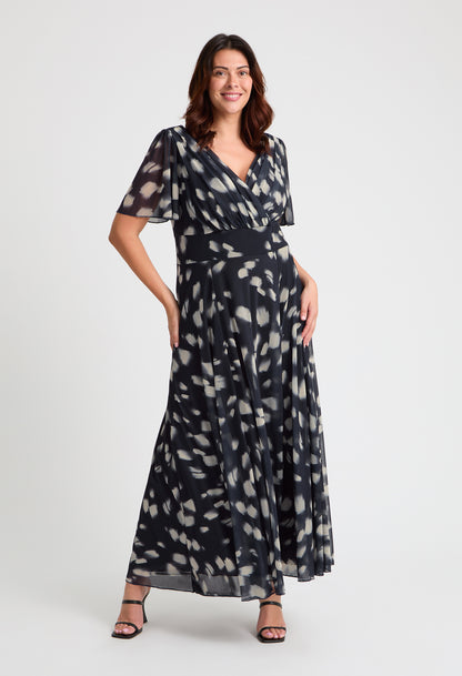 Isabelle Curve+ Float Sleeve Maxi Dress