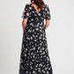 Isabelle Curve+ Float Sleeve Maxi Dress