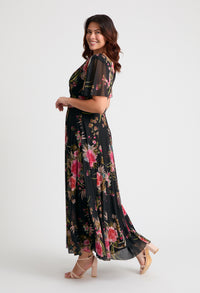 Isabelle Curve+ Float Sleeve Maxi Dress