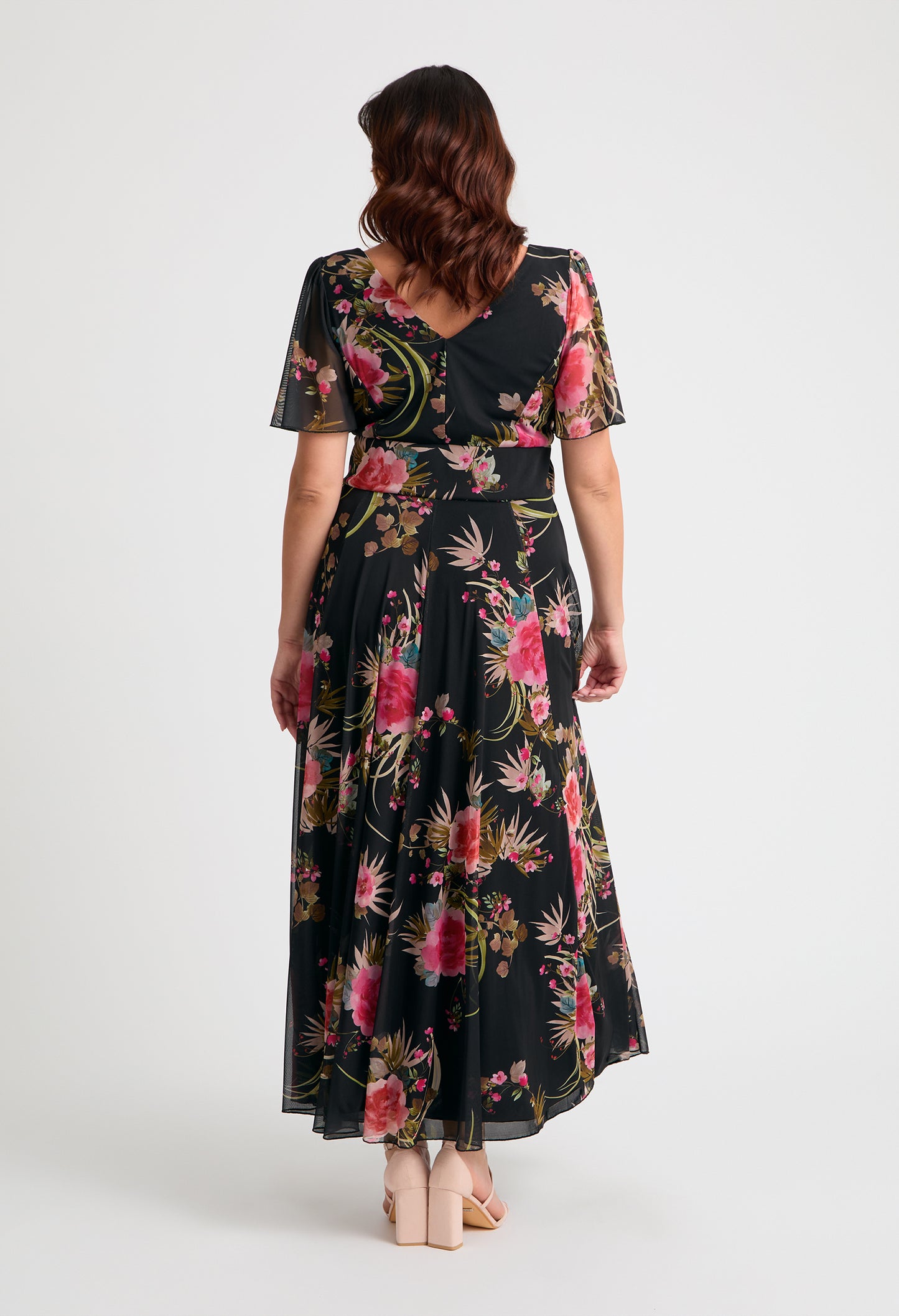 Isabelle Curve+ Float Sleeve Maxi Dress