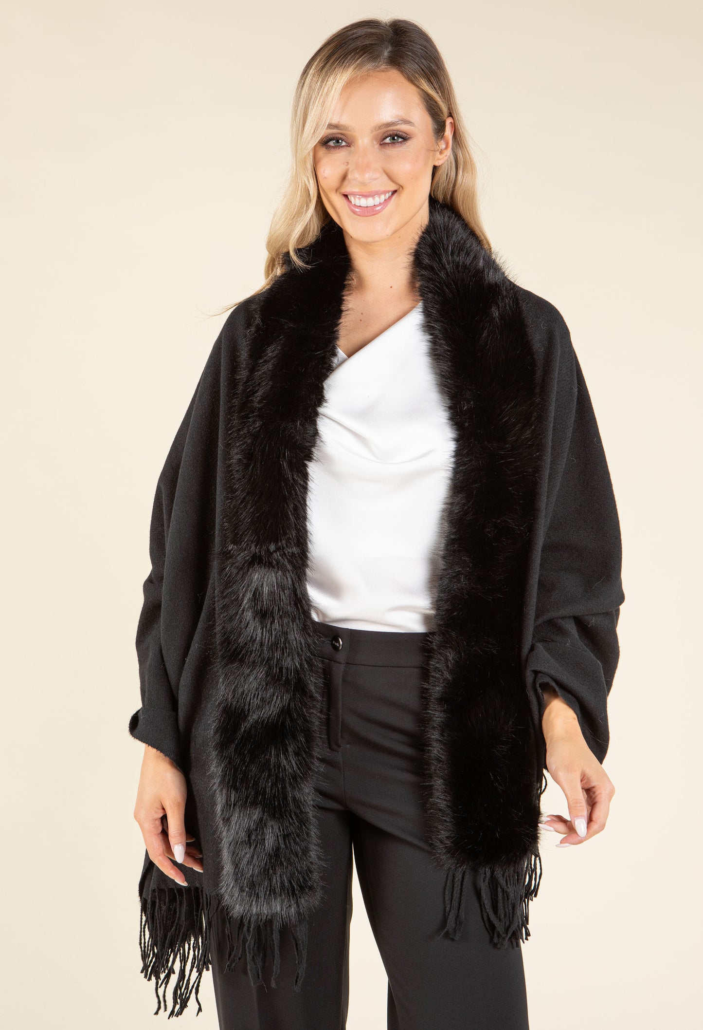 Faux Fur Shawl