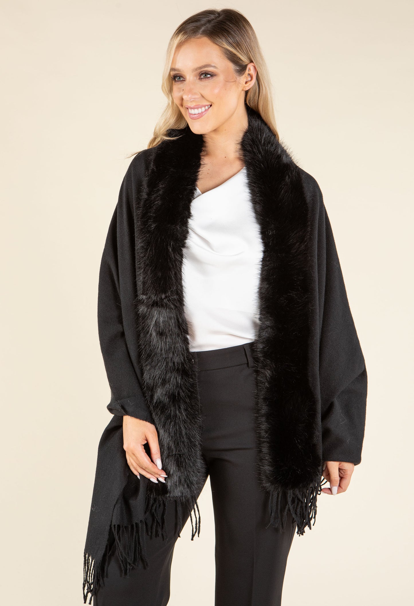 Faux Fur Shawl