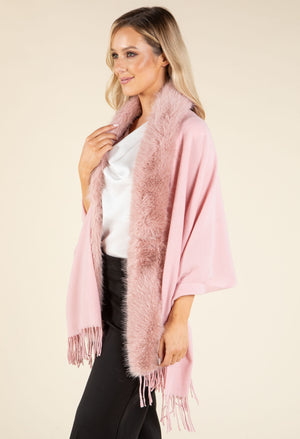 Faux Fur Shawl