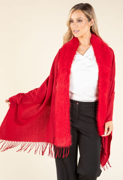 Faux Fur Shawl