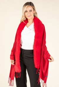 Faux Fur Shawl