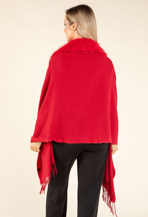 Faux Fur Shawl