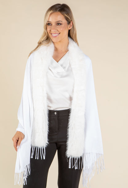 Faux Fur Shawl