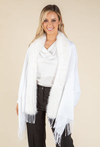 Faux Fur Shawl