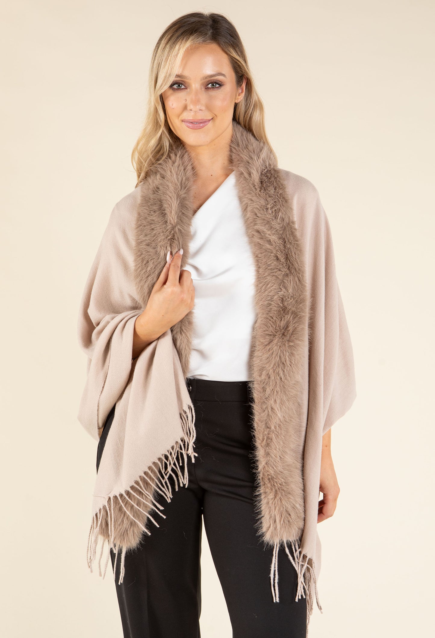 Faux Fur Shawl