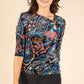 Velvet Touch Paisley Print Top