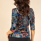 Velvet Touch Paisley Print Top