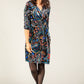 Velvet Touch Paisley Wrap Dress