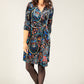 Velvet Touch Paisley Wrap Dress