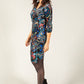 Velvet Touch Paisley Wrap Dress
