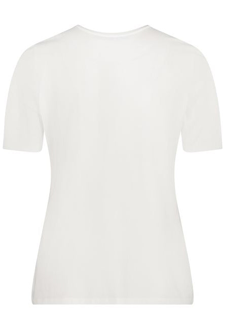 Short Sleeve Top With Multi Print Front