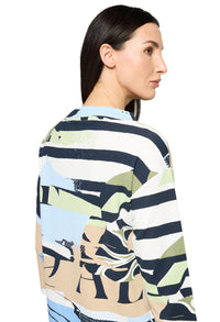 Abstract Design Knit Top