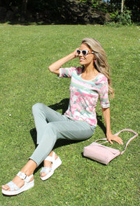 Rose Striped Top