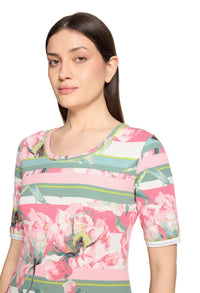 Rose Striped Top